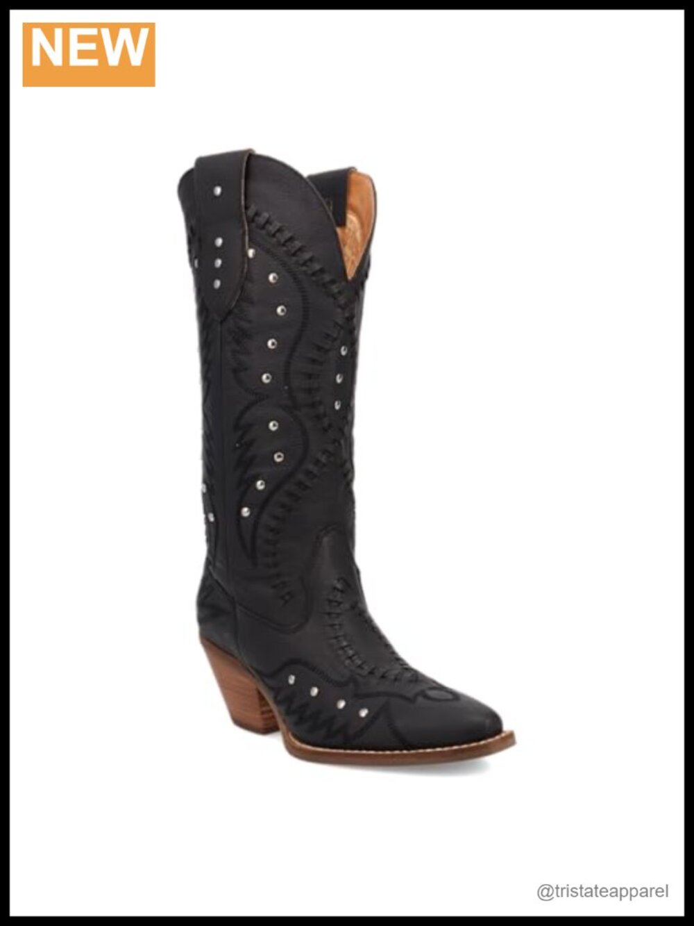 Women's Snip Toe Mid Calf Western Boots Block Heel